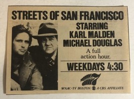 Streets Of San Francisco Tv Print Ad Vintage Karl Malden Michael Douglas TPA2 - £6.95 GBP