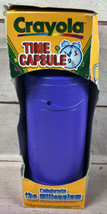 1999 CRAYOLA 12&quot;HEIGHT Purple PLASTIC CRAYON TIME CAPSULE KIT Damaged Box - £10.27 GBP