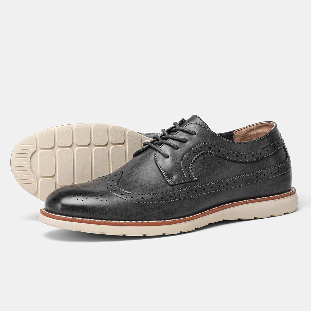 Men Shoes Brand Casual Fashion Comfortable Men Leather Shoes #KD529 - £57.84 GBP