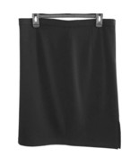 St John Caviar Wool Blend Knit Pencil Skirt Black 10 - $129.93 CAD