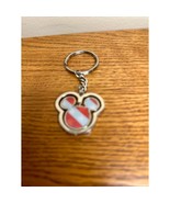 Disney World Mickey Mouse Red White Blue Keychain Patriotic lenticular - £18.78 GBP