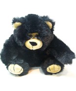 Fiesta 1989 VINTAGE BLACK AND TAN TEDDY BEAR 8&quot; Plush Stuffed Animal TOY - $341.09 MXN