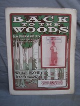 Antique 1900s &quot;Back To The Woods&quot; Sheet Music #215 - £15.78 GBP
