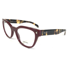 Prada Eyeglasses Frames VPR 21S USH-1O1 Burgundy Red Tortoise Square 51-... - £110.97 GBP