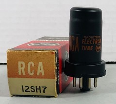 12SH7 RCA Radiotron Electronic Radio Vacuum Tube - Made in USA - Tested Good - £5.40 GBP