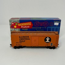 Illinois Central Gulf ICG 5927 Model Train Cargo Car Orange Roundhouse H... - $23.63