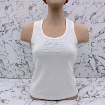 Women&#39;s Azzure White | Sky Blue Terry Cloth Tank Top NWT - $723.31 MXN