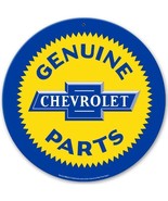 Chevrolet Genuine Parts 14&quot; Round Metal Sign - £22.50 GBP