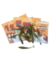 Hybrid Sonic Super Shads 4&quot; Kiwi 8PC | Deep South Lure Company - £4.49 GBP