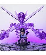 Sasuke Uchiha &amp; Susanoo Mode Custom Naruto Minifigure Set – Purple Chakr... - $20.00