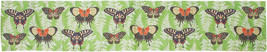 Tapestry Table Runner 13 x 72in Butterfly Ferns Made in the USA - $24.74