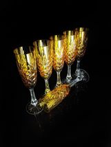 Faberge  Odessa Yellow Gold  Colored Crystal Champagne Flutes  NIB image 13