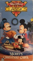 Walt Disney Mini Classics-Mickeys Christmas Carol VHS 1994-TESTED-RARE Jahrgang - £11.81 GBP