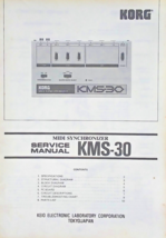 Korg KMS-30 Midi Synchronizer Original Service Manual Schematics Parts L... - $49.49