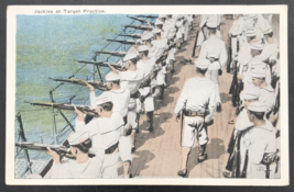VTG 1910s US Navy Sailors Jackies at Target Practice Postcard Enrique Muller - £16.87 GBP