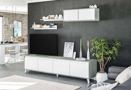 Nocca GREY and WHITE TV CABINET - $333.79