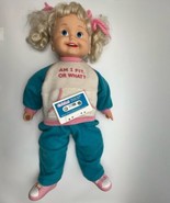 Playmates Cricket Talking Doll Cassette Tape 1986 Exercise Outfit Untested - $53.15