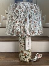 William &amp; Co Strawberry Thief Birds Floral Multi Colors Table Lamp 23” T... - $139.99
