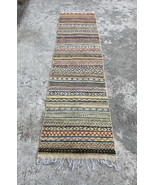 10 Ft Oriental Khorjin Wool Boho Hallway Runner Rug - $9,671.21 MXN