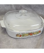 Corning Ware Spice of Life A-10-B Casserole Dish with Pyrex Lid 10x10x2&quot; - €25,31 EUR