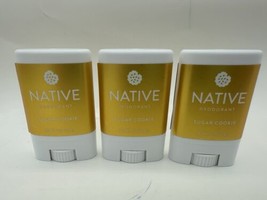 3 Pack: Native SUGAR COOKIE Deodorant Christmas Holiday MINI Travel Size 0.35 oz - $12.97