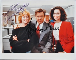WORKING GIRLCast Signed Photo X3 – Harrison Ford,  Sigourney Weaver, Melanie Gri - £707.17 GBP