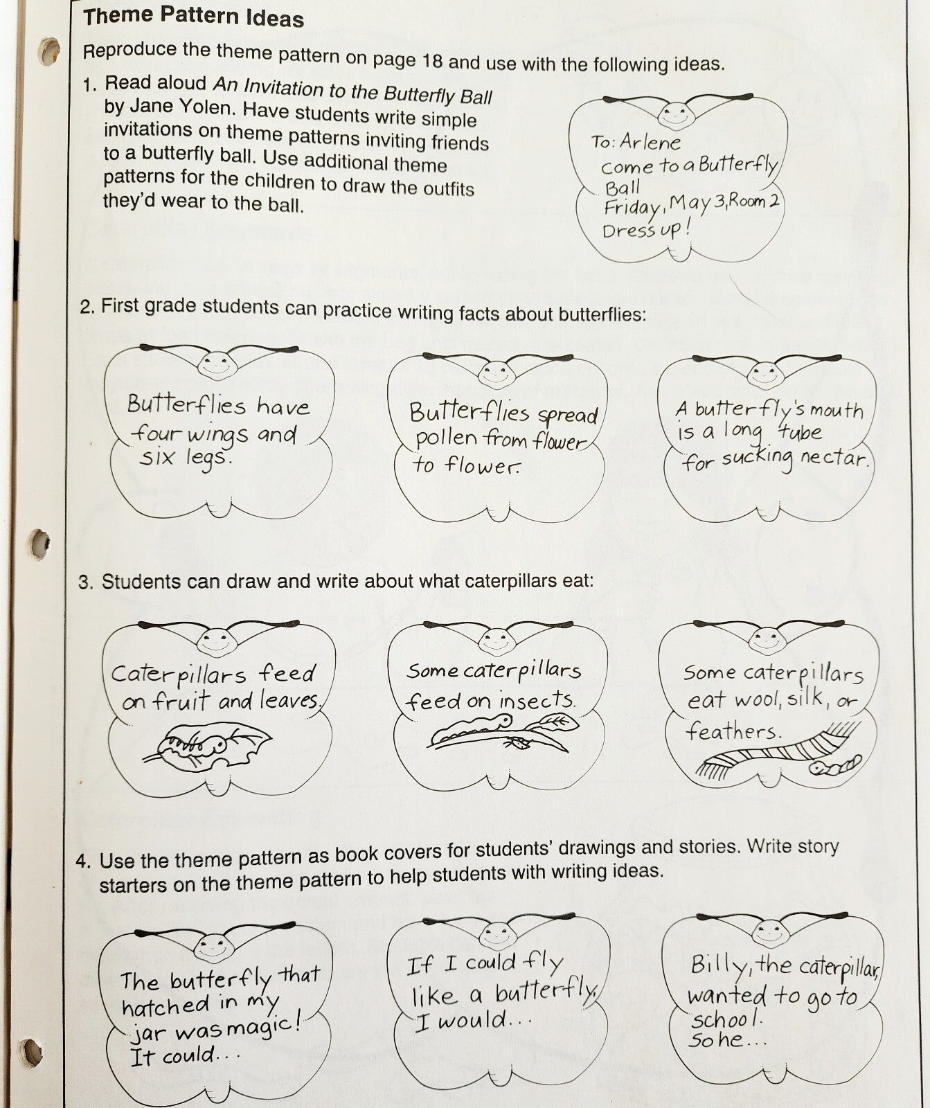 1990 Butterflies & Moths Integrated Activities for Language & Thematic Learning Item image 5