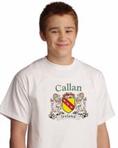 Callan Irish Coat of arms tee Shirt in White - £12.41 GBP+