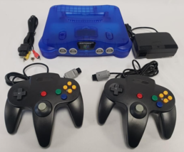 eBay Refurbished 
Nintendo 64 TRANSLUCENT BLUE Video Game Console 2 x Co... - $188.05