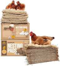 Sustainable Aspen Wood Nesting Pads for Hens, Hand-Packed 13 x 13, 10 Count - $65.29