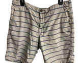Aeropostale Chino Shorts Mens Size 34  Blue and Gray Striped  - £6.22 GBP