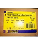 Square D PFCD2003 3KVAR 240V Power Factor Capacitor New - $500.00