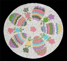 Nicole Miller Decorated EGGS Beads Sequins 15&quot; Round Beaded Charger Plac... - $558.77 MXN