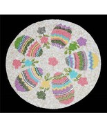 Nicole Miller Decorated EGGS Beads Sequins 15&quot; Round Beaded Charger Plac... - $41.14 CAD