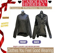 ? CAROLINA HERRERA Luxury ➕? TOP Shirt Sleeve Tie Back BLOUSE ?BUY NOW‼️? - €130,65 EUR