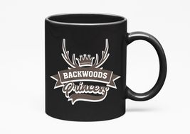 Make Your Mark Design Backwoods Princess. Cute Southerner, Black 11oz Ce... - £17.13 GBP+