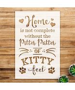 Cat Pawprint and Whisker Stencil for Wood Signs and Crafts, Reusable Myl... - $21.43 CAD+