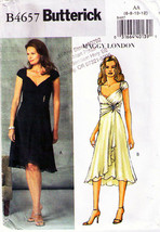 2005 Misses' Maggy London DRESS Butterick Pattern 4657-b Sizes 6-8-10-12 UNCUT - $12.00