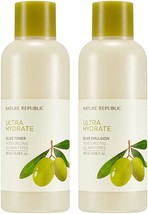 Nature Republic Toner Emulsion Set with Olive Leaf Extracts - Home Skin Care Moi - £44.64 GBP