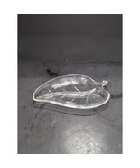 Vintage Leaf Shaped Cut Glass Serving Tray, Candy Dish, Nut Dish, 9 Inches - $14.93 CAD