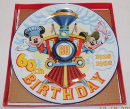 Mickey Mouse and Minnie Mouse 60th Birthday 1928-1988 Collector Plate Limited Ed - £57.88 GBP