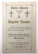 Antique Church Service Program A Joyous Easter Tuttle Church 1916 Origin... - $20.00