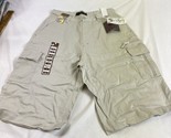 Mens 32&quot; Geo Graphic Regular Fit Cargo Shorts Y2K Flat Front NEW - $17.96