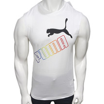 NWT PUMA MSRP $42.99 RAINBOW MEN&#39;S WHITE CREW NECK SLEEVELESS TANK TOP - $14.79