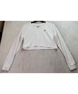 Gymshark Crop Top Womens Size XL White Cotton Long Raglan Sleeve Round N... - £18.92 GBP