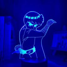 Rock Lee Anime - LED Lamp (Naruto) Room Decor, Birthday Gifts, Led Light Bedside - £24.84 GBP