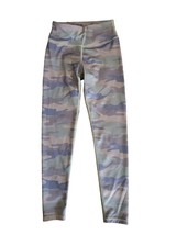 YELETE Active Green Camo Leggings Small Womens Skinny leg Athletic Wear ... - £14.95 GBP