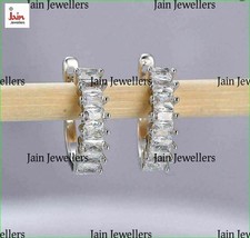 0.45 - 0.55 Ct G-H/VS Natural Certified Diamonds Women Hoop Earrings, 18Kt  Gold - £779.37 GBP