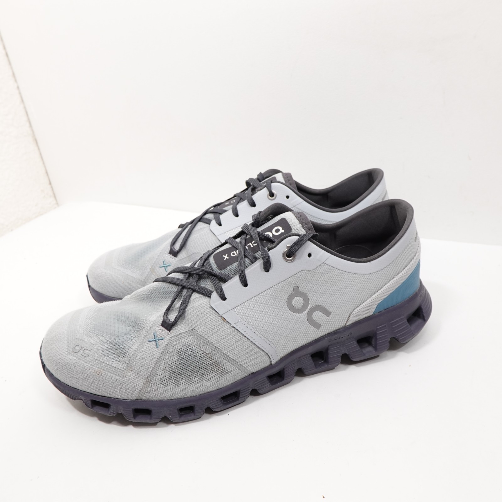 On Cloud X 3 Glacier Iron Mens Size 11.5 Gray Blue Athletic Running Shoes Item image 12