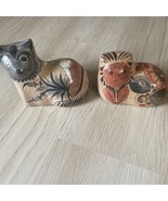 Vintage To Al’s Mexico Cat Folk Art Hand Painted Figurines - €30,03 EUR